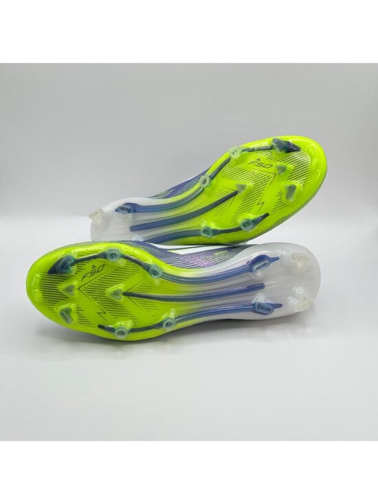 Men’s Adidas F50 Elite FG Firm Ground Soccer Cleats Purple Green Sz 9 JH7615 NEW main image 9